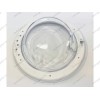 Люк в сборе белый для стиральной машины Indesit PWSC5104WCIS.L PWSE6104SCIS