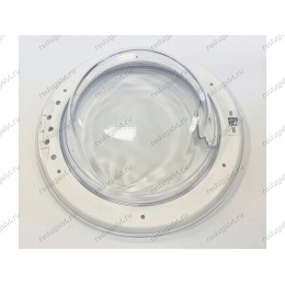 Люк в сборе белый для стиральной машины Indesit PWSC5104WCIS.L PWSE6104SCIS