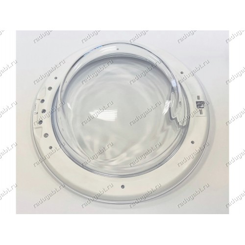 Люк в сборе белый для стиральной машины Indesit PWSC5104WCIS.L PWSE6104SCIS