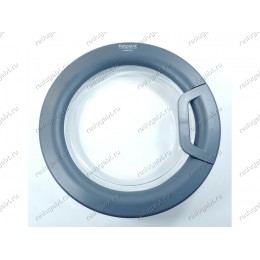 Люк в сборе для стиральной машины Ariston WMSD601BCIS, WMSD8215BCIS, WMSF6051BUA глубина люка 115 мм