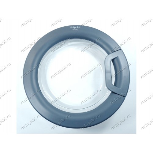 Люк в сборе для стиральной машины Ariston WMSD601BCIS, WMSD8215BCIS, WMSF6051BUA глубина люка 115 мм