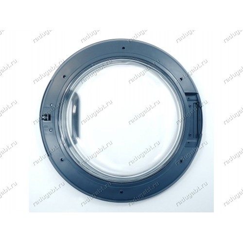 Люк в сборе для стиральной машины Ariston WMSD601BCIS, WMSD8215BCIS, WMSF6051BUA глубина люка 115 мм