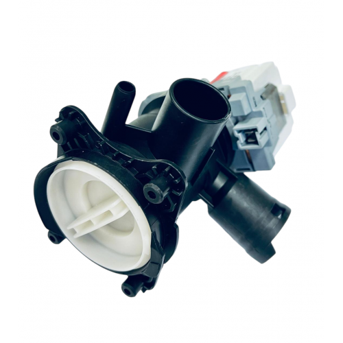 Насос для стиральной машины Bosch, Siemens в сборе с улиткой и фильтром Askoll Mod. M325 COD.RS0815 на защелках, контакты вперед под разъем (под фишку)