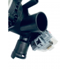 Насос для стиральной машины Bosch, Siemens в сборе с улиткой и фильтром Askoll Mod. M325 COD.RS0815 на защелках, контакты вперед под разъем (под фишку)