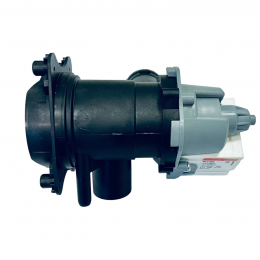 Насос для стиральной машины Bosch, Siemens в сборе с улиткой и фильтром Askoll Mod. M325 COD.RS0815 на защелках, контакты вперед под разъем (под фишку)