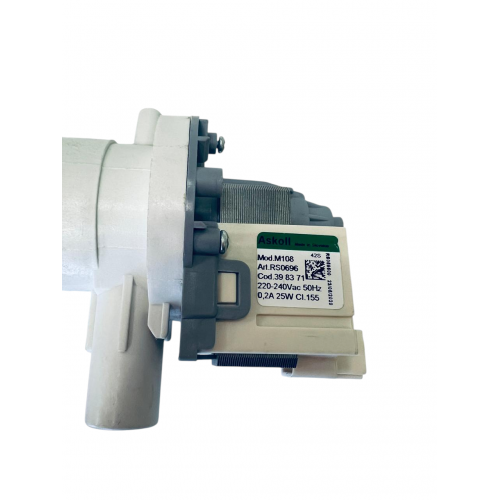 Насос для стиральной машины Bosch WFF1200, Siemens C10 в сборе с улиткой и фильтром ASKOLL M108 COD. 398371 - 00141326