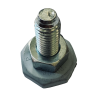 Ножка стиральной машины Bosch, Siemens - резьба M10 - высота 35 мм - 00637399 9000704669 ОРИГИНАЛ 