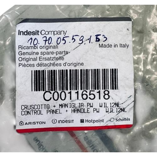 Передняя панель стиральной машины Indesit WIL12 C00116518