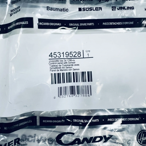 Панель управления стиральной машины Candy CSS4 1262D3/2-07, CSS4 1282D1/2-07, CSS44 1282DB/2-07 с сенсором