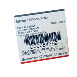 Плата индикации стиральной машины Indesit WE8XR, WES9XR, WE8X, WE12X и т.д. - C00084759 - 16200059003