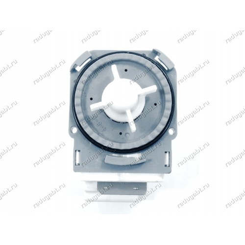Насос для стиральной машины AEG, Electrolux, Zanussi, Indesit, Ariston, Whirlpool и т.д. - Hanyu B20-6AZC 9010207 30W на 3 защелках, контакты назад под фишку