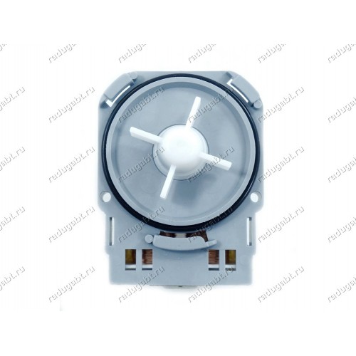 Насос для стиральной и посудомоечной машины Electrolux, Zanussi, AEG на защелках, контакты сзади раздельно Askoll M114, M113