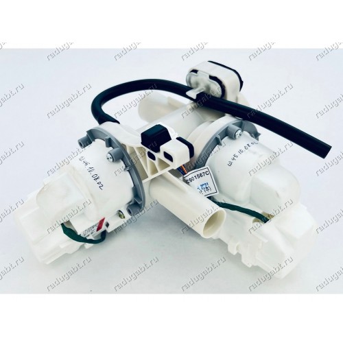 Помпа в сборе с улиткой стиральной машины Samsung WF0702WJWD, WF700U0BDWQ, WW80K52E61S