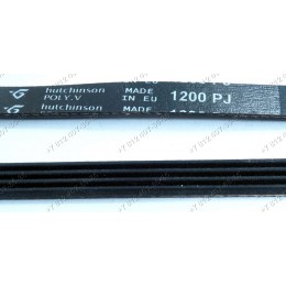 Ремень 1200 PJ4 Hutchinson, 4 дорожки для стиральной машины Electrolux EW1465F, Zanussi ZWT385, AEG, Whirlpool