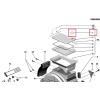 Ручка верхней крышки стиральной машины Ariston TX100EX, TX85EX, ATL63, ATL104 и т.д.