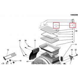 Ручка верхней крышки стиральной машины Ariston TX100EX, TX85EX, ATL63, ATL104 и т.д.