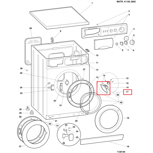 Ручка люка стиральной машины Indesit C00045242 для моделей WGD10... WGD12... WG13.. WG12... WG10... и т.д. 