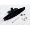 Ручка люка черная в сборе для стиральной машины Ariston RSG 721 EX, RPD 9467 J UK