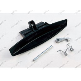 Ручка люка черная в сборе для стиральной машины Ariston RSG 721 EX, RPD 9467 J UK