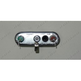 Тэн 1800W, 195 мм, прямой с отверстием для стиральной машины