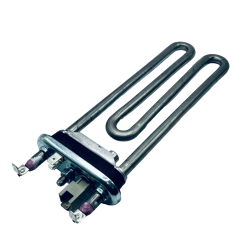 Тэн для стиральной машины AEG, Electrolux, Zanussi 1750W 190 мм прямой, в сборе с датчиком KAWAI одинарная клемма