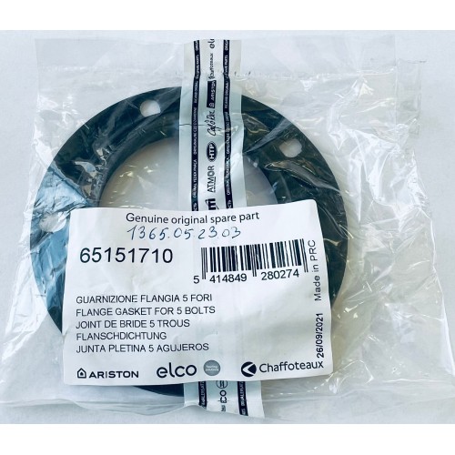 Прокладка тэна водонагревателя Ariston ABS, VLS, VELIS QH, ABS PRO ECO, BLU ECO, PLT, EVO и т.д. 65151710