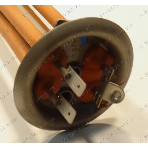 Тэн водонагревателя Ariston, Thermex, Polaris, Эталон и т.д. 2500W фланец 64 мм type RF 65150721 (65152340) - ВЕРТ. SHT